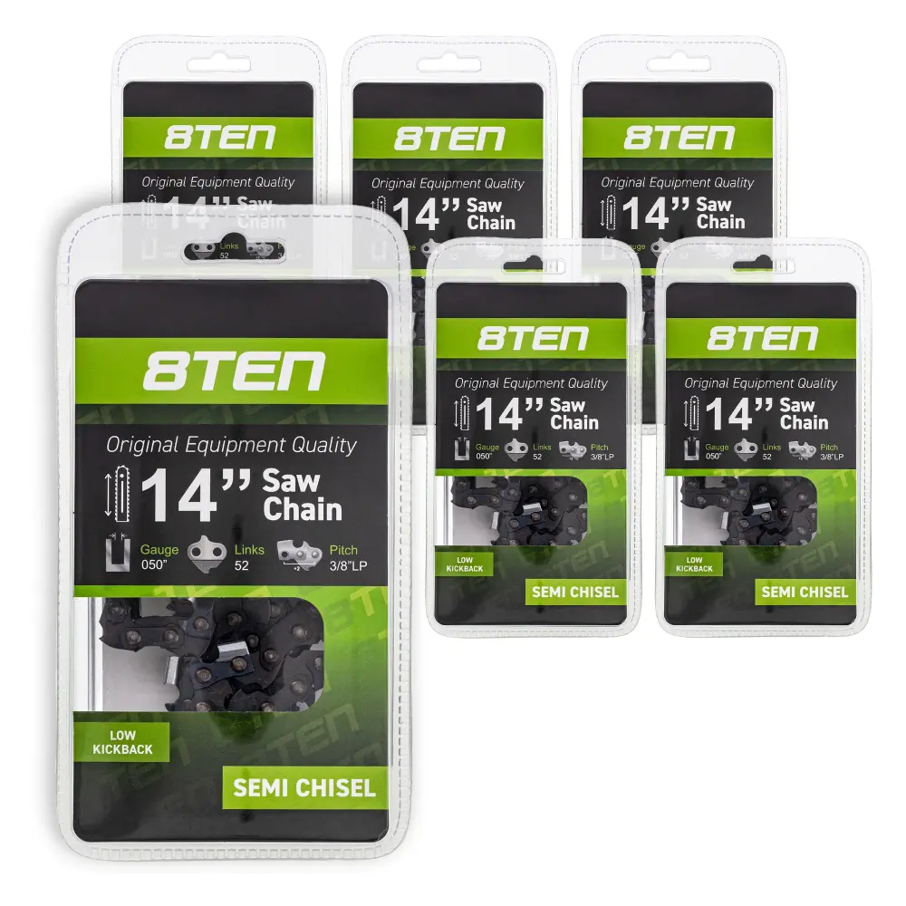 Chainsaw Chain 14 Inch .050 3/8 LP 52DL Poulan Husqvarna Echo 901212001 | SET SIX
