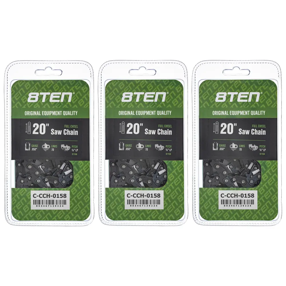 Chainsaw Chain 20 Inch .050 3/8 LP 70DL Echo Dolmar 72LPX070G 72LGX070G 72LPX70CQ 72EXL070G | SET THREE