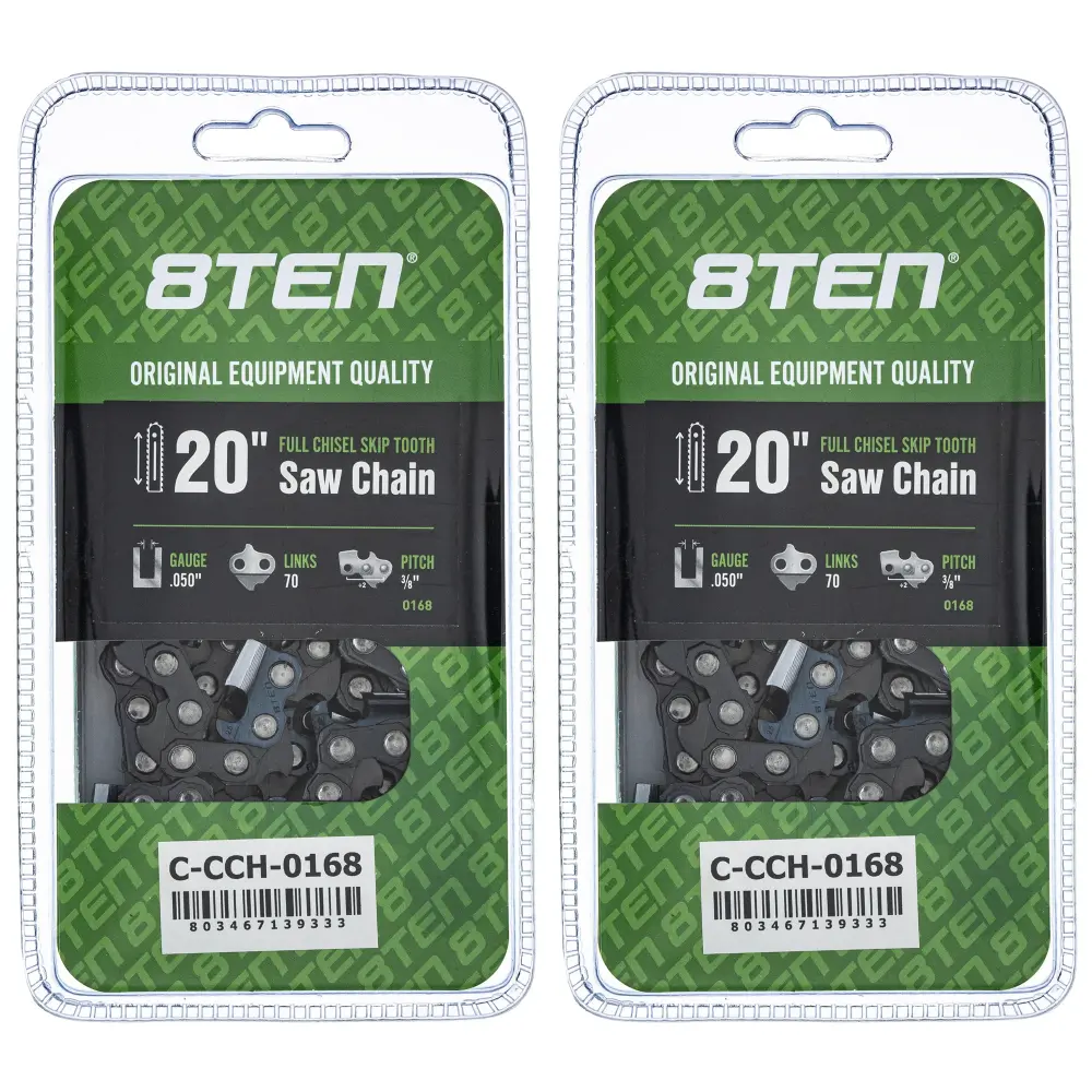 Chainsaw Chain 20 Inch .050 3/8 70DL Echo Poulan McCulloch 72LPX070G 72LGX070G 72LPX70CQ | DUO-PACK