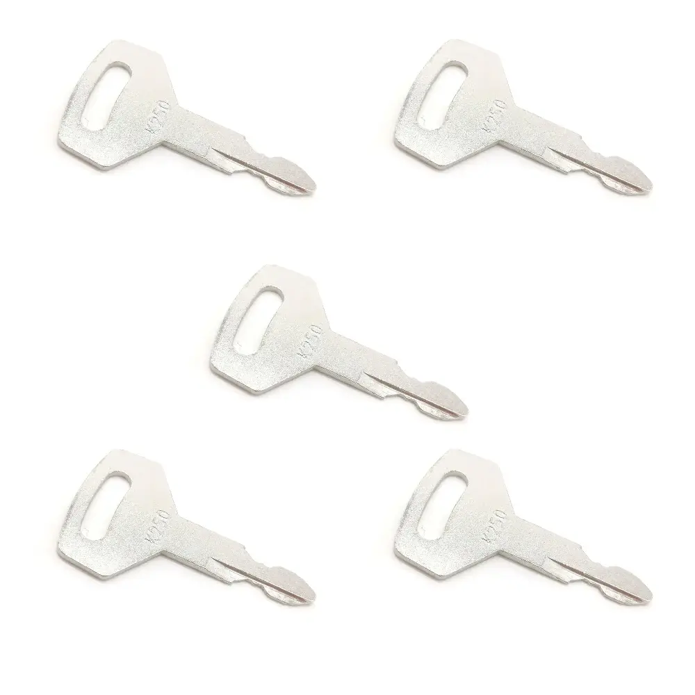 5 Kobelco Excavator, Dense Equipment Keys OEM Logo K250 fit Case, Kawasaki Ship to US