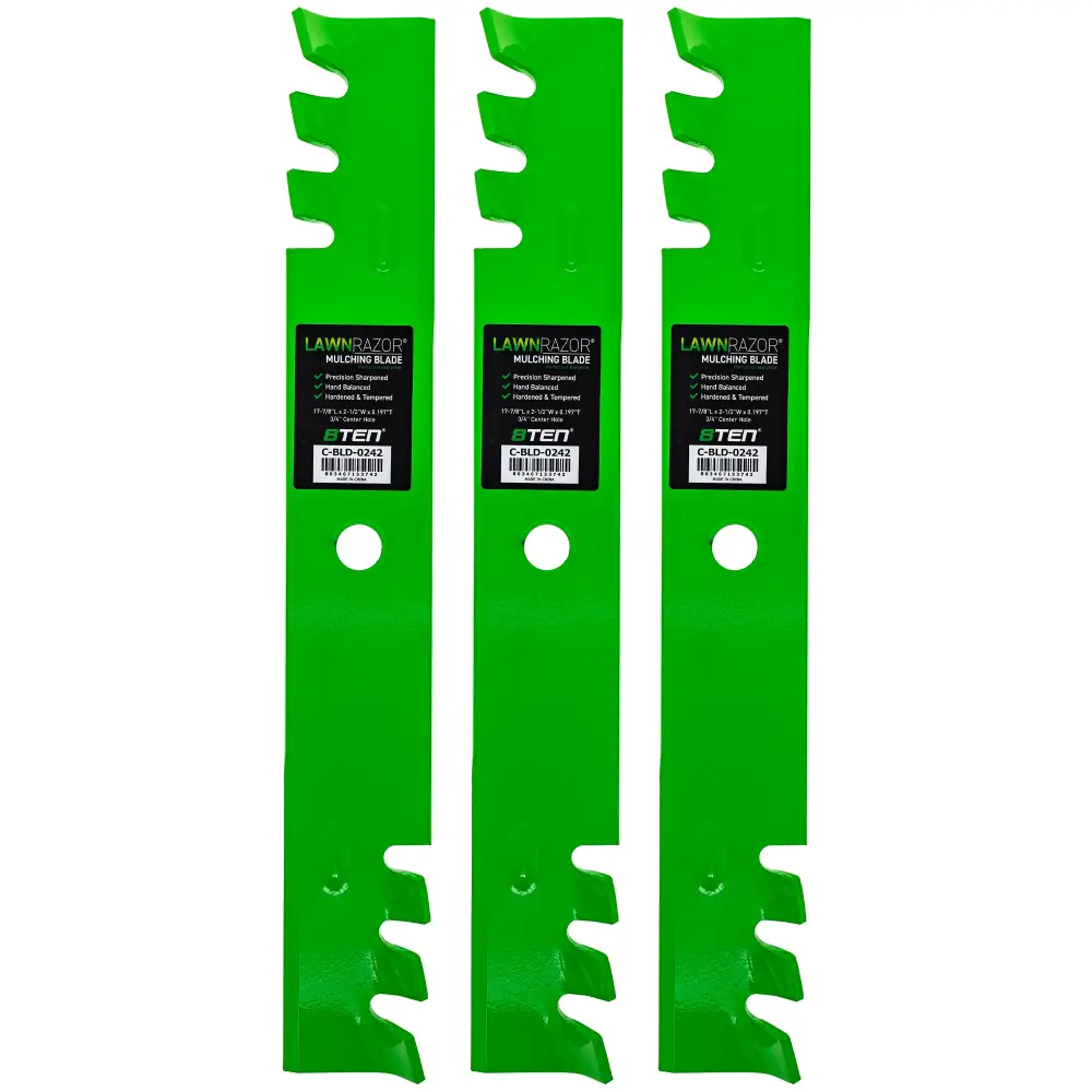 LawnRAZOR Blade Cub Cadet Z-force 50 Inch 01010168-X Toothed 3 Pack