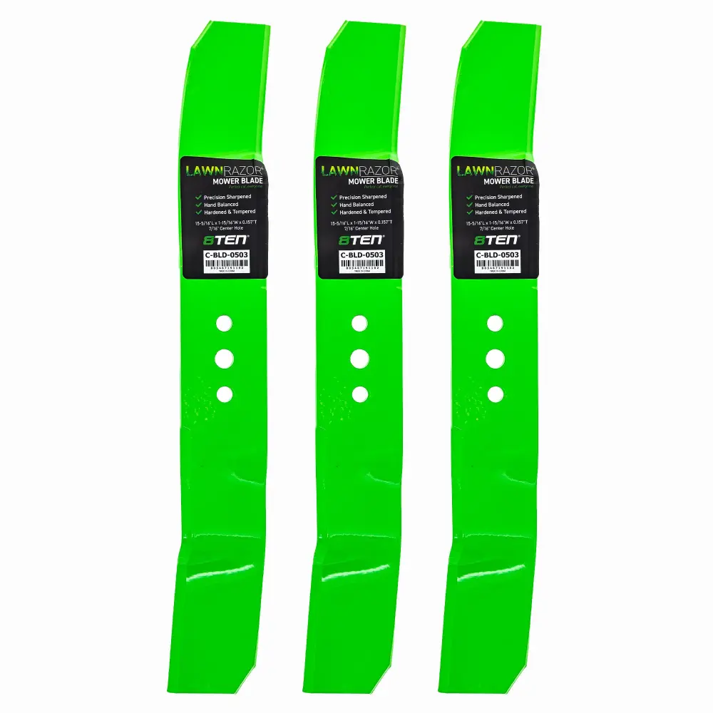 LawnRAZOR Mulching Blade Husqvarna Jonsered 544103001 504188210 504188201 | SET THREE