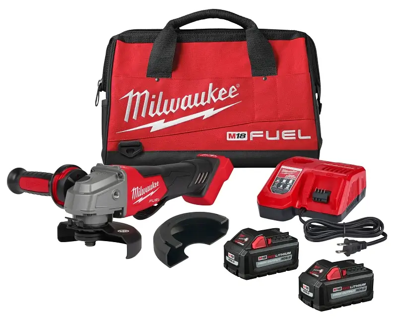 Milwaukee M18 FUEL 2880-22 Angle Grinder Kit, Battery Included, 18 V, 6 Ah, 5/8-11 Spindle, 4-1/2, 5 Dia Wheel