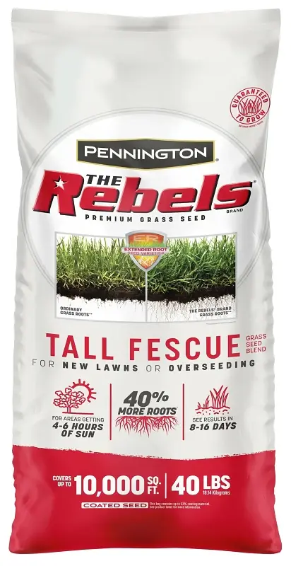 Rebels 100543731 Grass Seed, 40 lb Bag