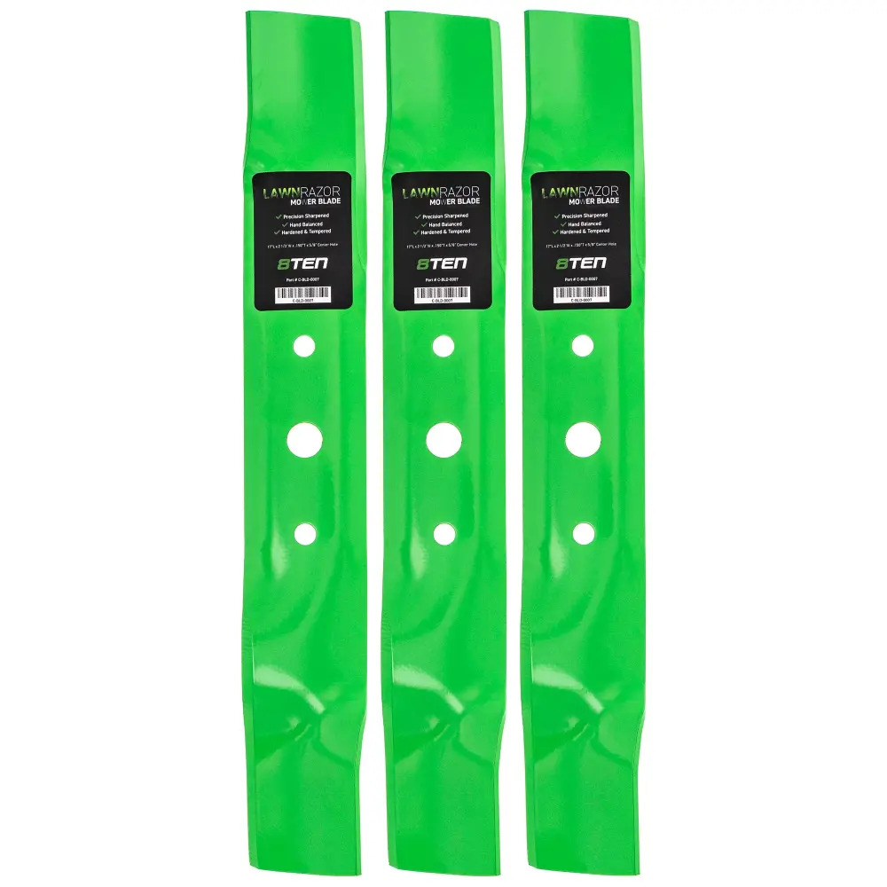 LawnRAZOR Mulching Blade Sabre Scotts John Deere GX20250 GY20568 GX20819 | SET THREE