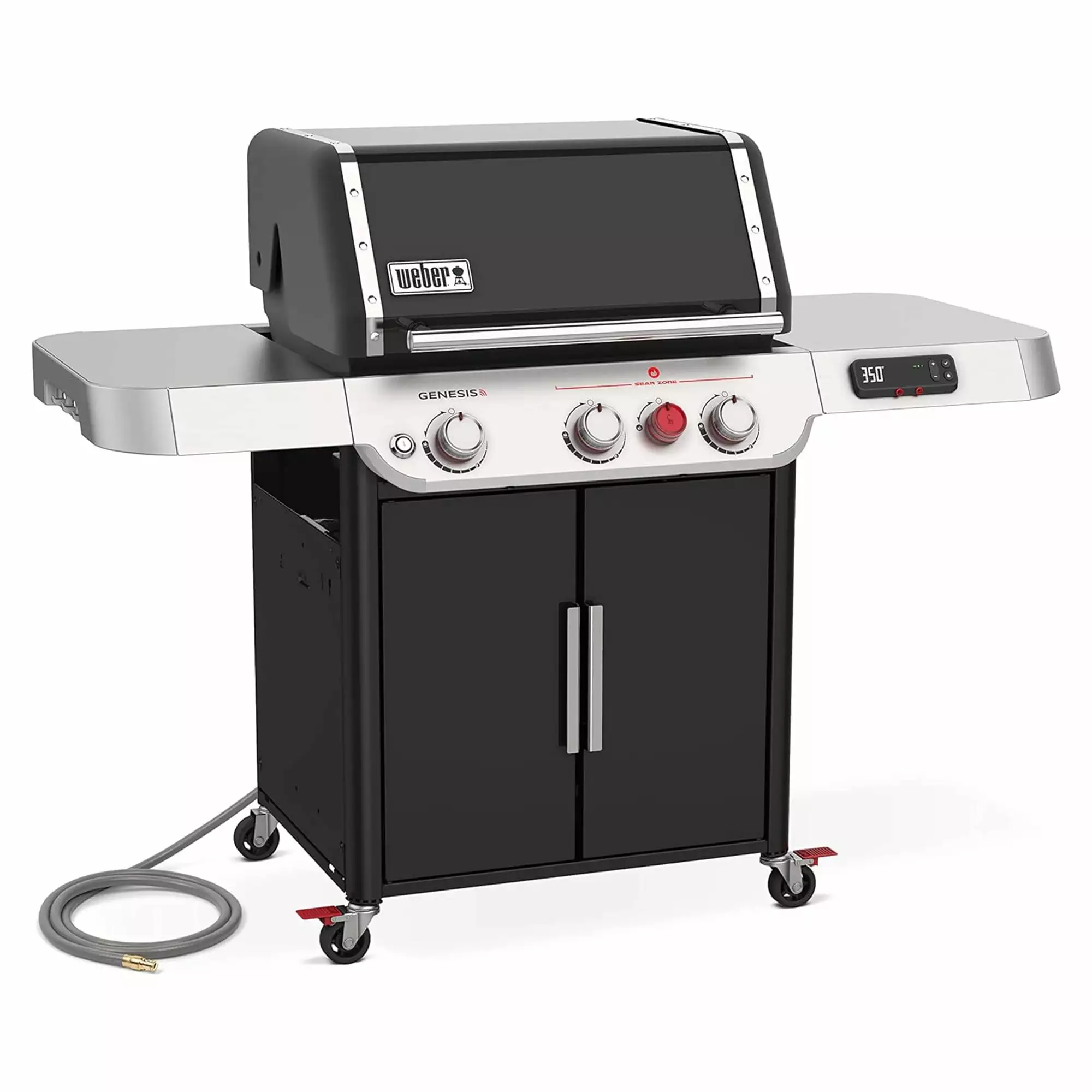 Weber Genesis EX-325s 3 Burner Intelligent Natural Gas Barbecue Grill Black 1
