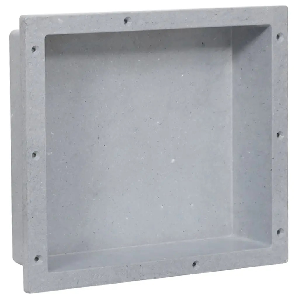 Matt Gray Shower Niche 16.1x14.2x3.9 Bathroom Storage Shelf