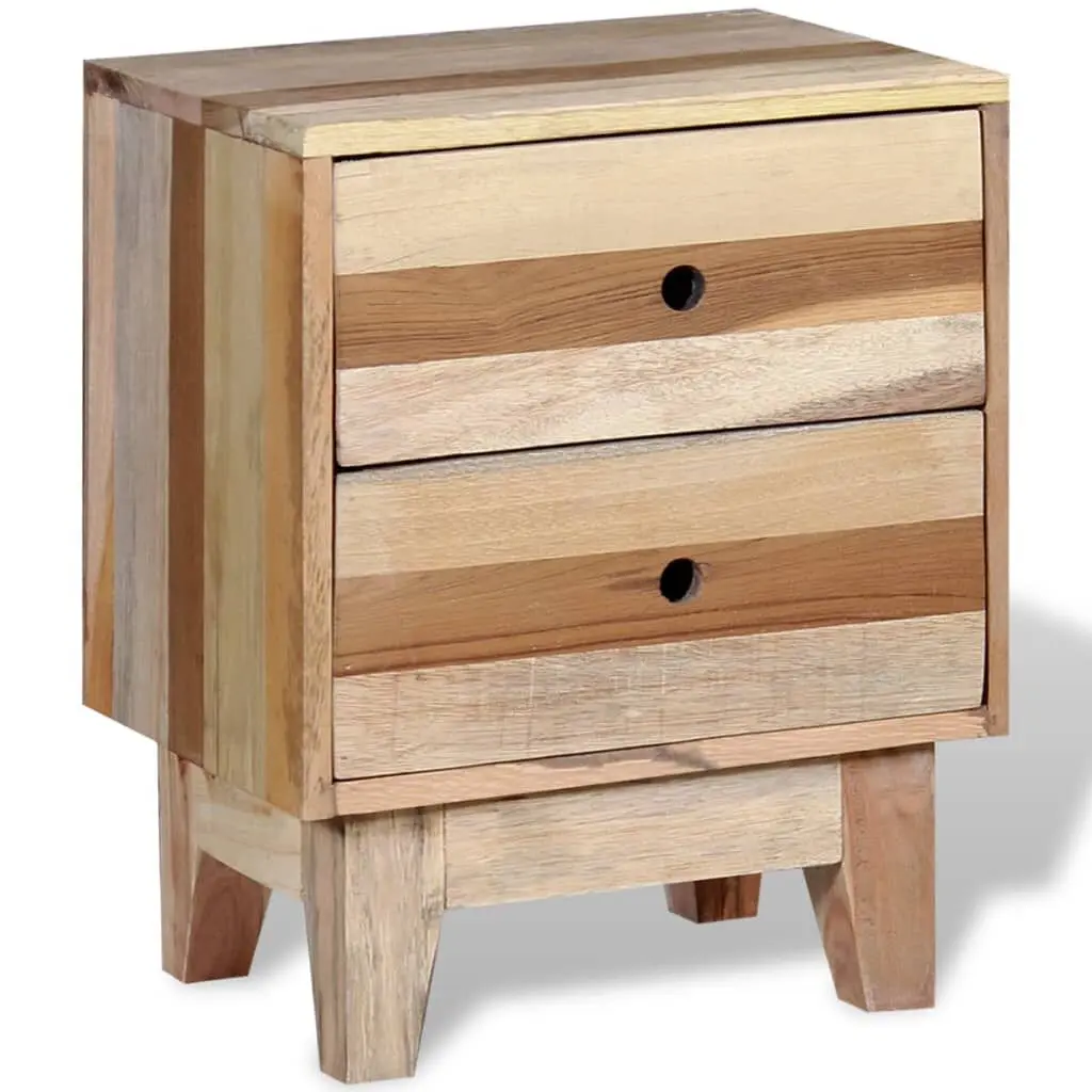 Bedside Cabinet Solid Reclaimed Wood Bedroom Furniture