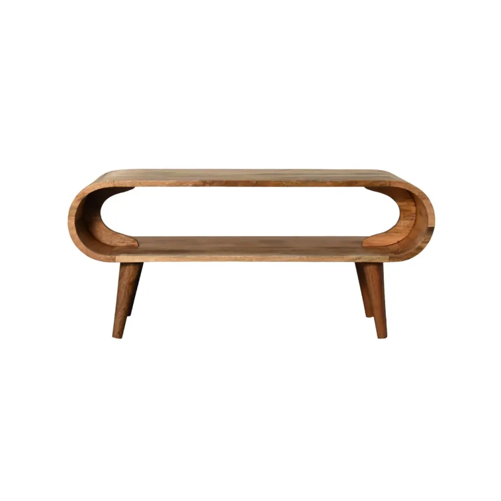 Amaya Nordic Style Oak Ish Coffee Table Solid Timber Living Room artisan furniture