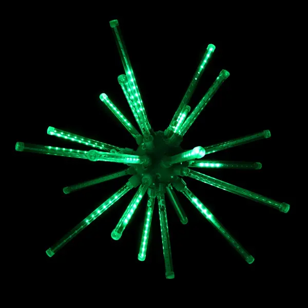 Holiday Bright LED3D20MBRSTAGR Green LED 3D Meteor Combo 224-Light Burst 20 Inch Holiday Bright Lights