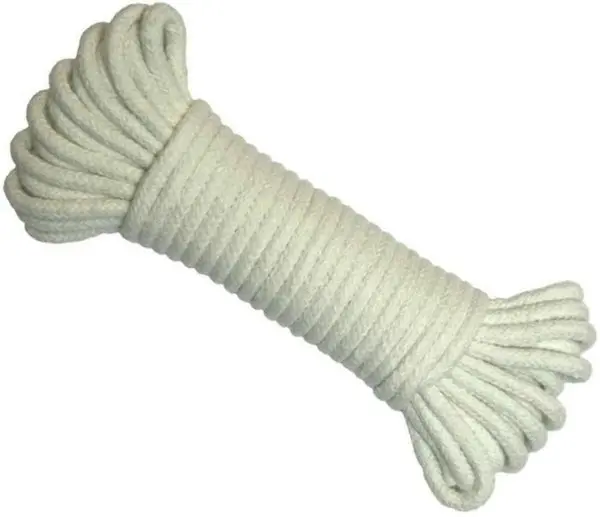 Ben-Mor 60363 Solid Braided Nylon Rope 3/16 Inch x 1200 Feet White High Strength Rope