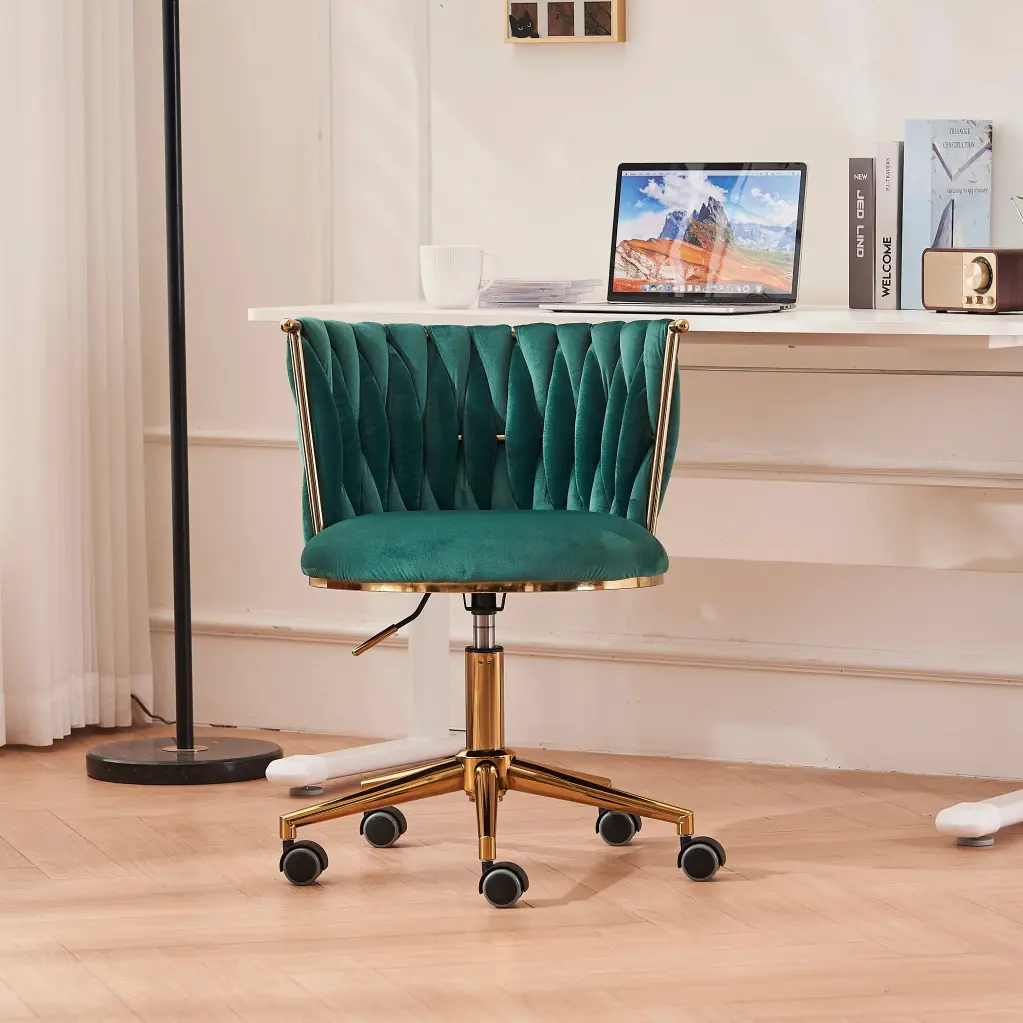 Office Desk Chair Upholstered Home Office Chair Customizable Features xr-1361