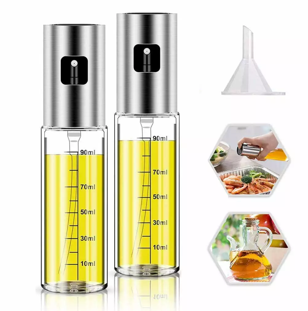 Oil Sprayer 2 Pcs Olive Oil Sprayer Set BBQ Baking and Air Fryer 1p
