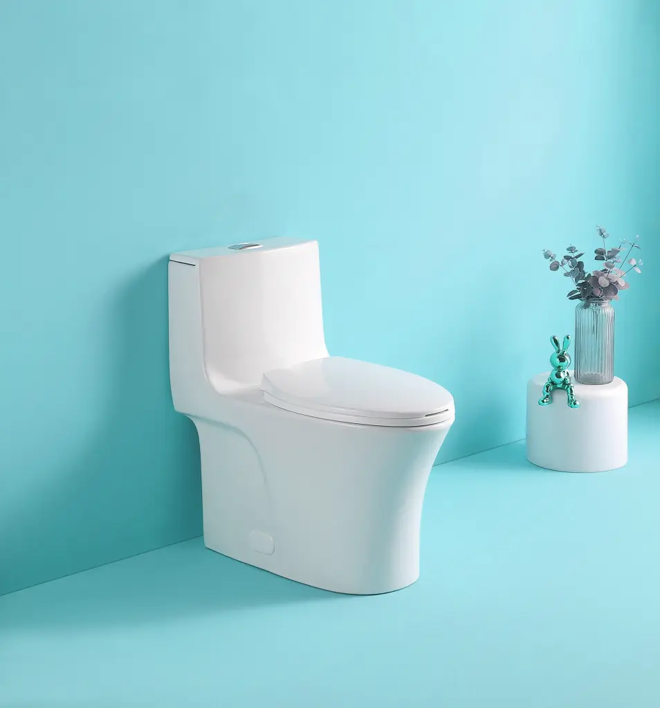 1.1 1.60 GPF Dual Flush One Piece Water Saving Elongated Toilet bathin