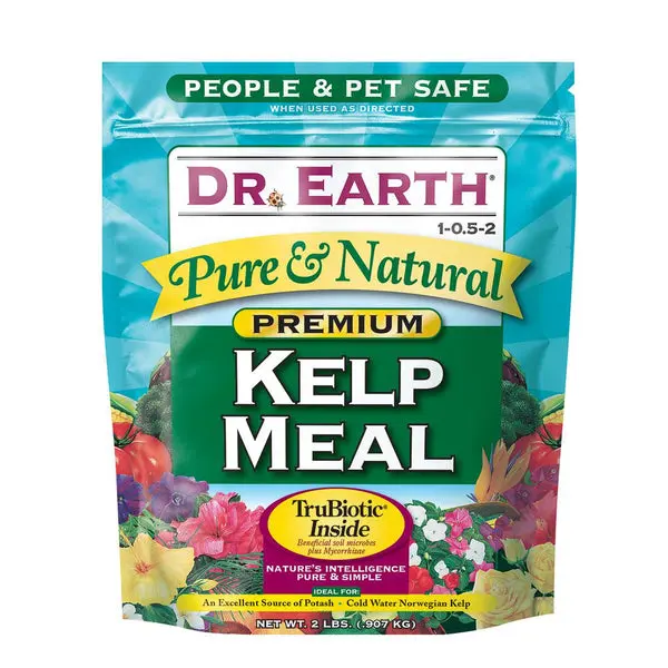 Dr. Earth 725 Pure & Natural Premium Kelp Meal Fertilizer 1-0.5-2 2 Lb