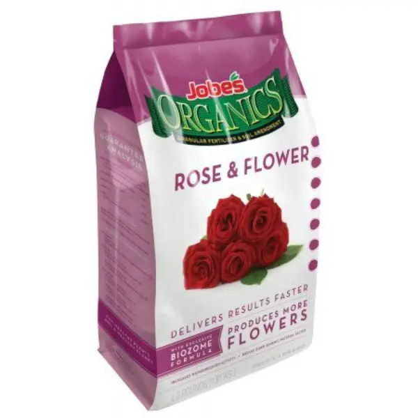 Jobe’s Organics 09426 Roses & Flowers Granular Fertilizer 3-5-3 NPK 4 Pounds