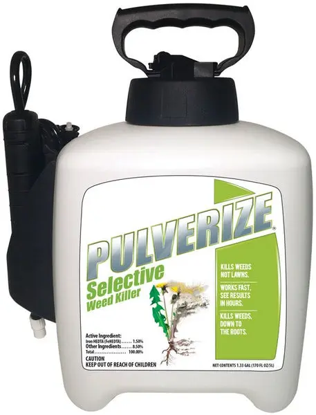 Pulverize PZS-PS-133 Selective Organic Weed Killer 1.33 Gallon Lawns