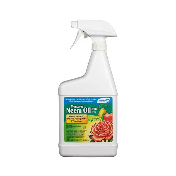 Monterey LG6148 Ready-To-Use Neem Oil 1-Qt Organic Garden Pest Control