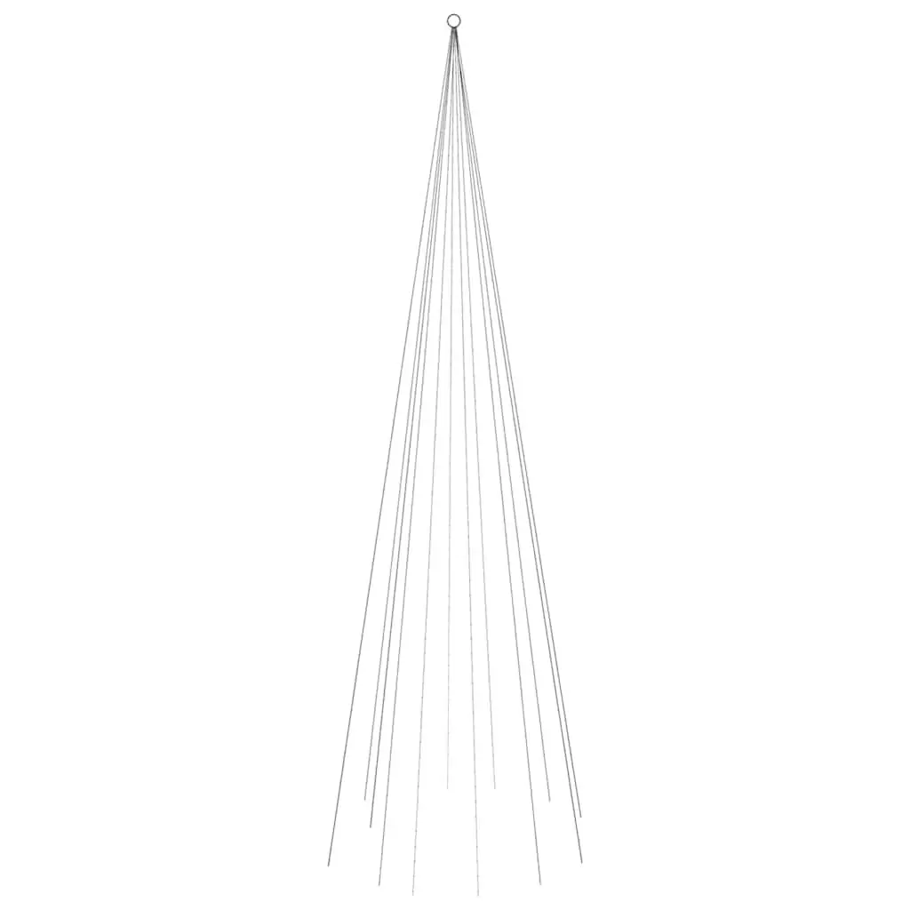 Christmas Tree on Flagpole Warm White 732 LEDs 16 ft Outdoor Decor