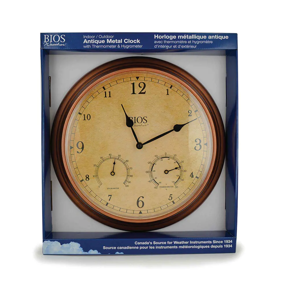 Solar-Powered Analog Indoor or Outdoor Clock, 3--1