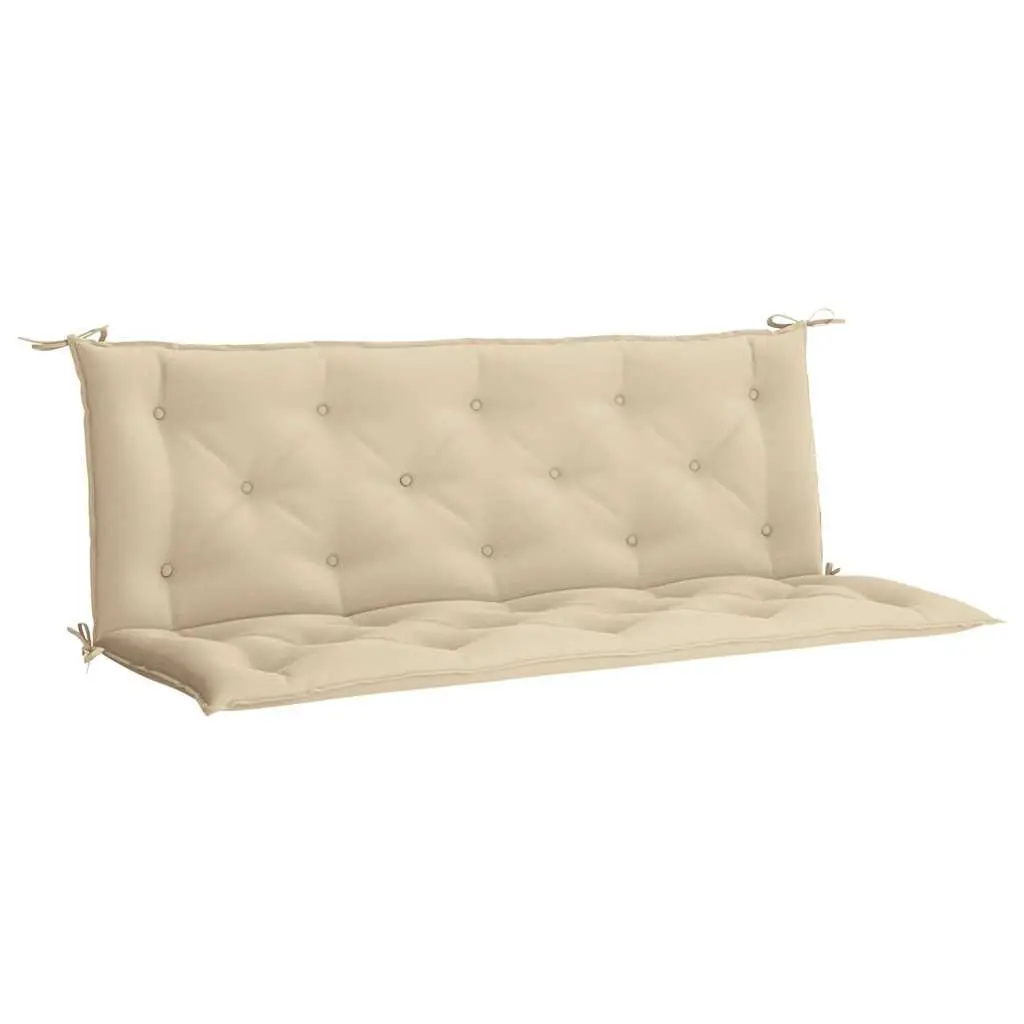 Garden Bench Cushion Beige 59.1x39.4x2.8 Inches Oxford Fabric Outdoor Seat Cushion