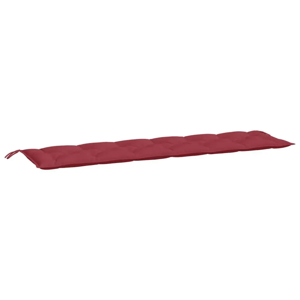 Garden Bench Cushion Wine Red 78.7x19.7x2.8 Inches Oxford Fabric Extra Long Outdoor Cushion