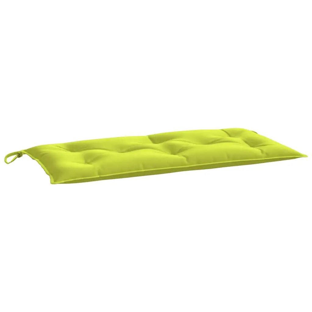 Bright Green Oxford Fabric Garden Bench Cushion 39.4x19.7x2.8 Inches Weather-Resistant