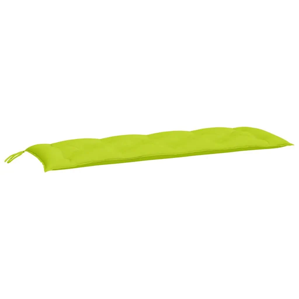Bright Green Oxford Fabric Garden Bench Cushion 59.1x19.7x2.8 Inches Extra Long Outdoor
