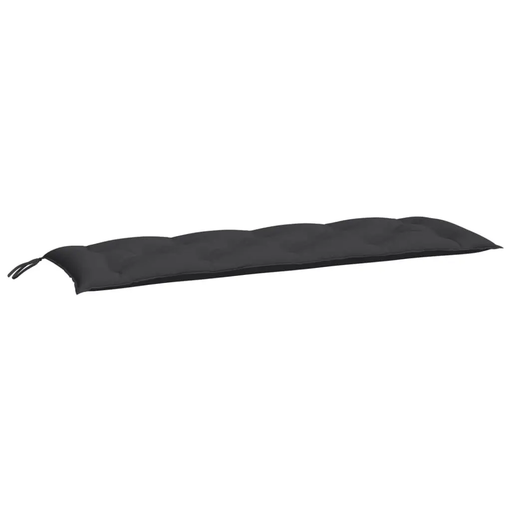 Garden Bench Cushion Black 59.1 x 19.7 x 2.8 Inches Oxford Fabric Outdoor Seat Pad