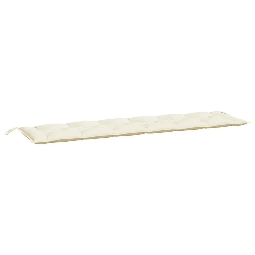 Garden Bench Cushion Cream White 78.7x19.7x2.8 Inches Oxford Fabric Outdoor Seat