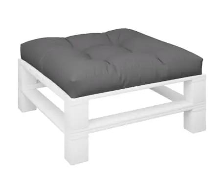 Pallet Cushion Gray 31.5 Inch Square Fabric Outdoor Floor Pillow