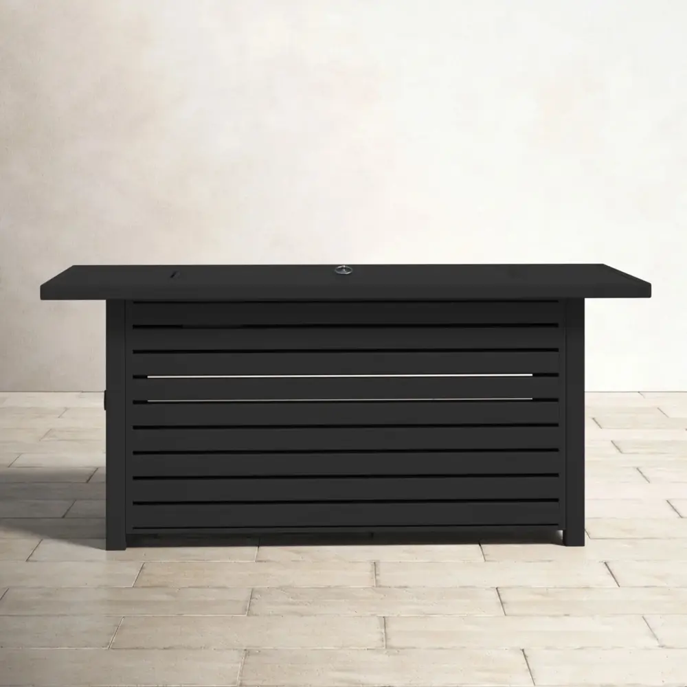 Casselton - Propane / Gas Outdoor Fire Pit Table Lid - Ebony