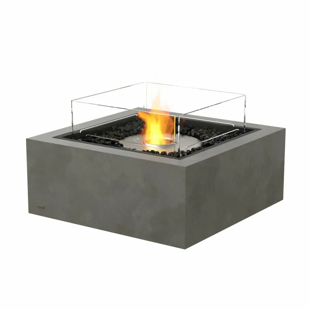 EcoSmart Fire - Base 30" Square Concrete Fire Pit Table