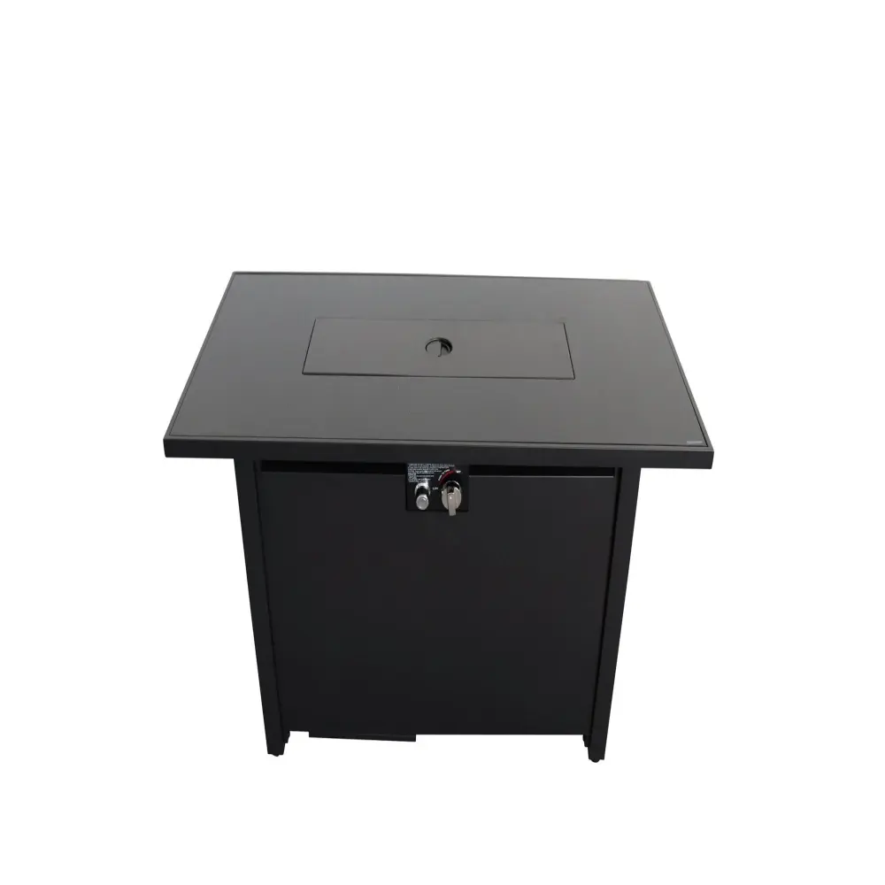 Outdoor Fire Pit Table Lid Fine Materials - Black
