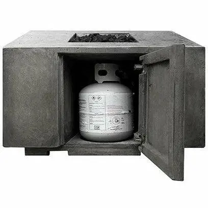 Prism Hardscapes - Porto Series 58 Rectangular Concrete Fire Table w/ Hidden Propane Storage