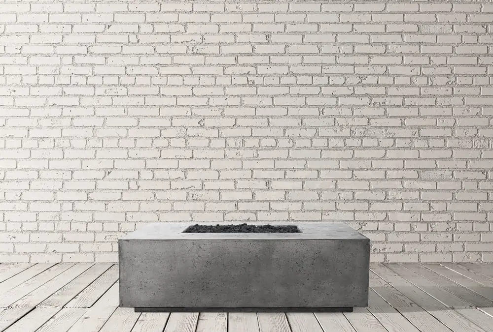 Prism Hardscapes - Porto Series 60 Rectangular Concrete Fire Table w/ Hidden Propane Storage