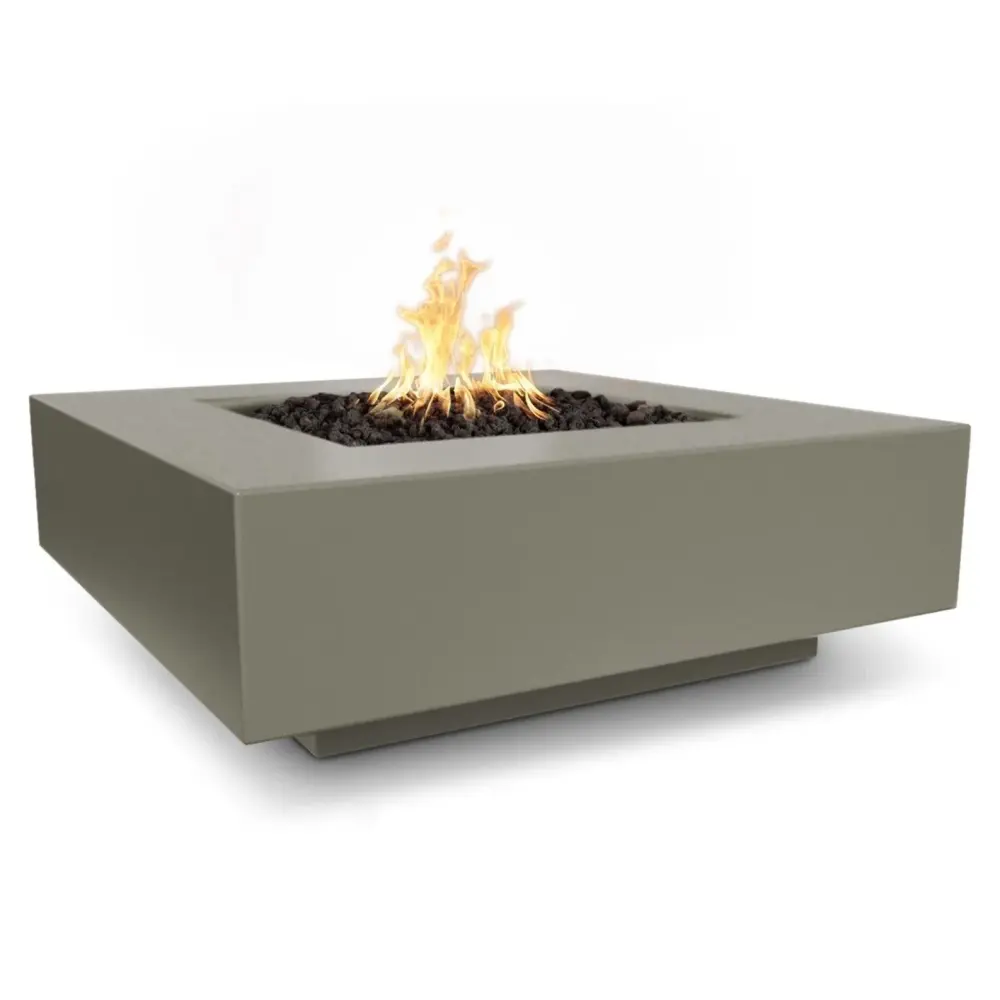 Propane Fire Pit Outdoor Plus - Cabo Concrete Square Fire Pit Table OPT-CBSQ