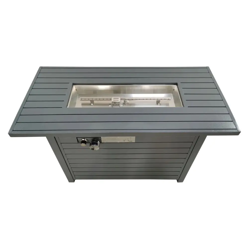 Propane Outdoor Fire Pit Table Lid Grade- Materials - Gray