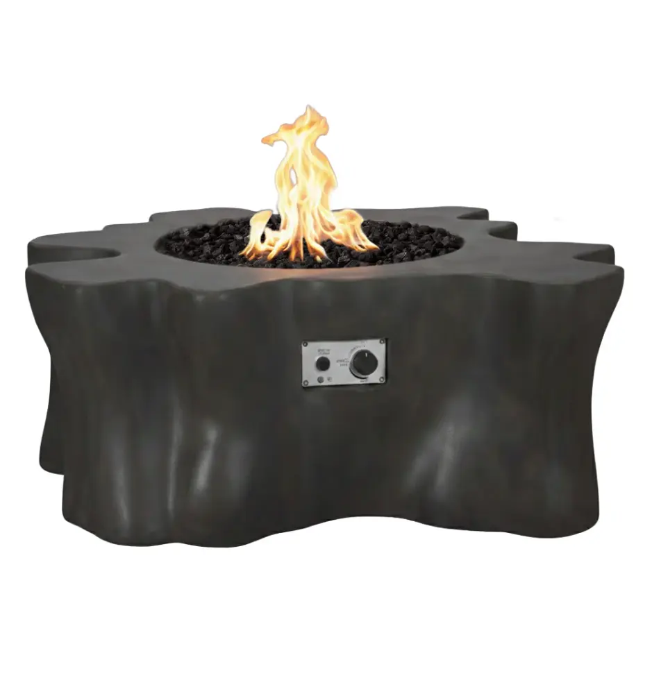 PyroMania Fire - Root Concrete Fire Pit Table Patio Use
