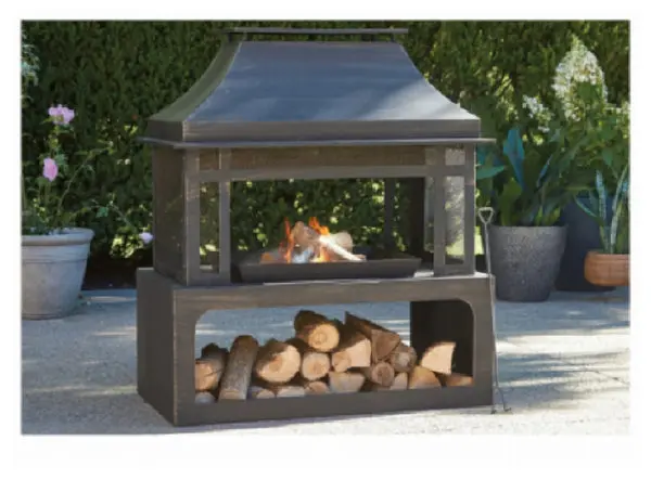 Four Seasons Courtyard SRLF370 Outdoor Fireplace Patio and Backyard