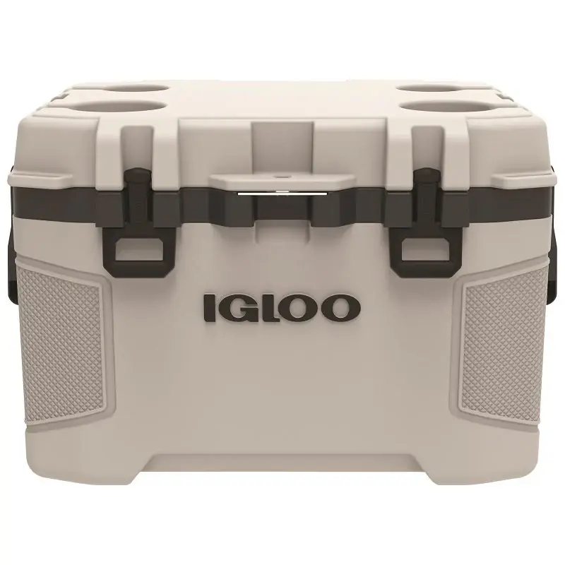 Igloo Trailmate Series 0050215 Cool Box, 50 qt Cooler, Polyethylene/Polypropylene, BoneObsidian Slate