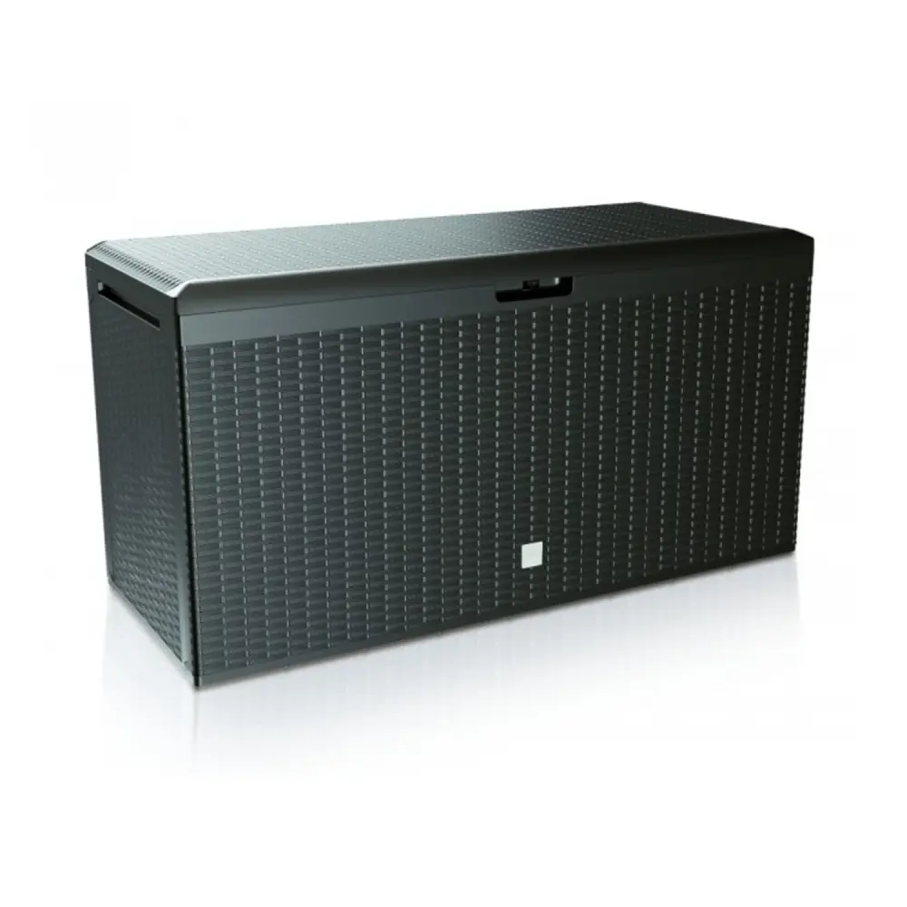 Prosperplast Rato Plus 290L Garden Box and Seat 2in1 Anthracite & Cocoa
