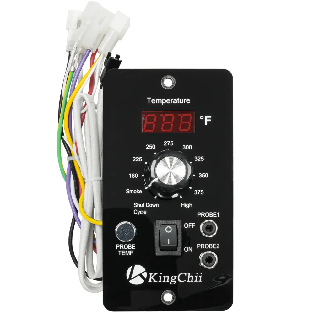 Replacement Updated PID Digital Control Panel - Suits KingChii HWPG 456A/B/C/D/E Wood Pellet Grills and Smoker - 4 Burner
