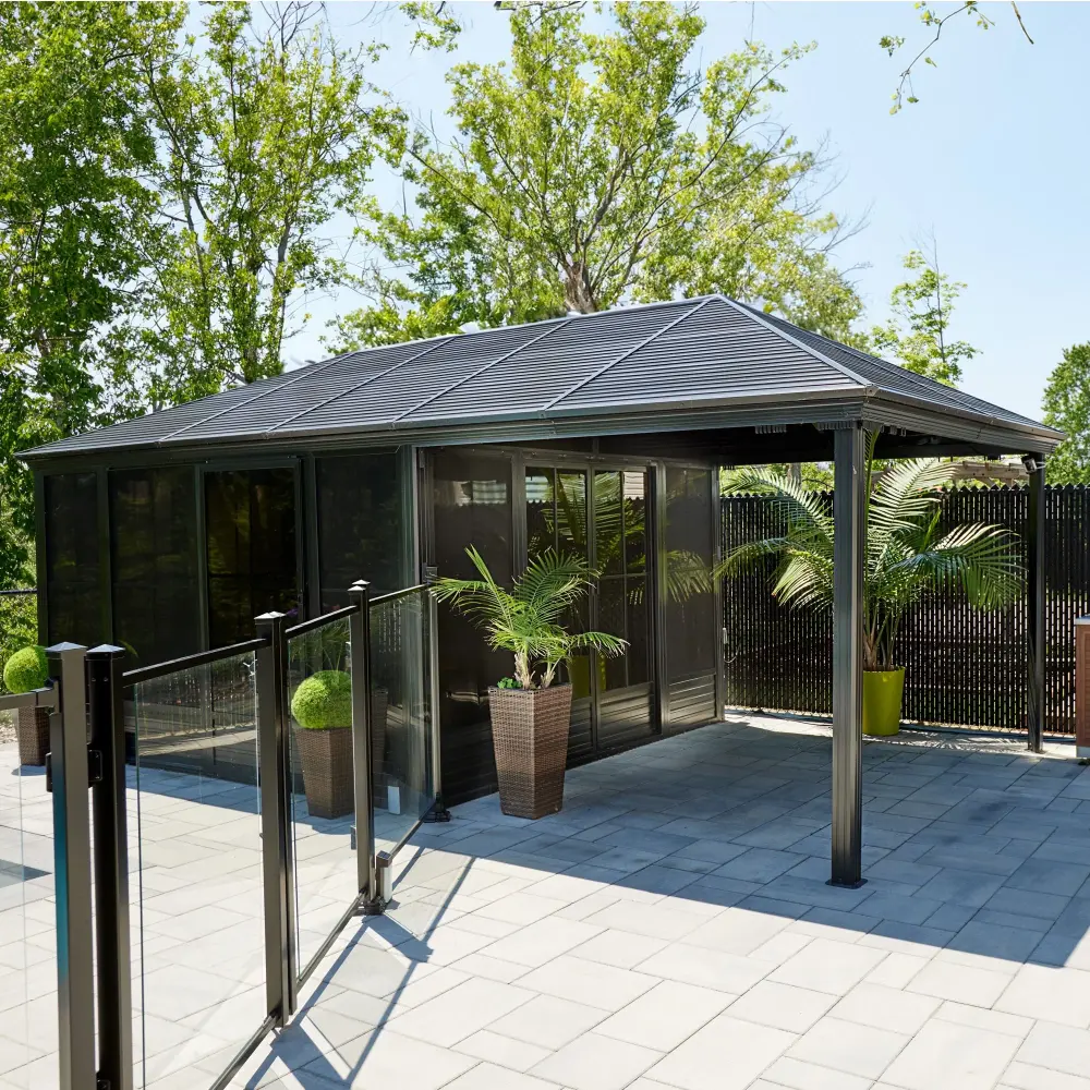 11' x 21' Chalet Gazebo | IPX4 Water Resistant |