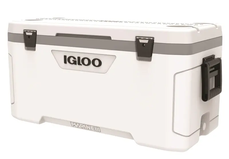 Igloo 0049548 Cooler, 100 qt Cooler, Moonscape Gray/White Compatible 20lb Tank