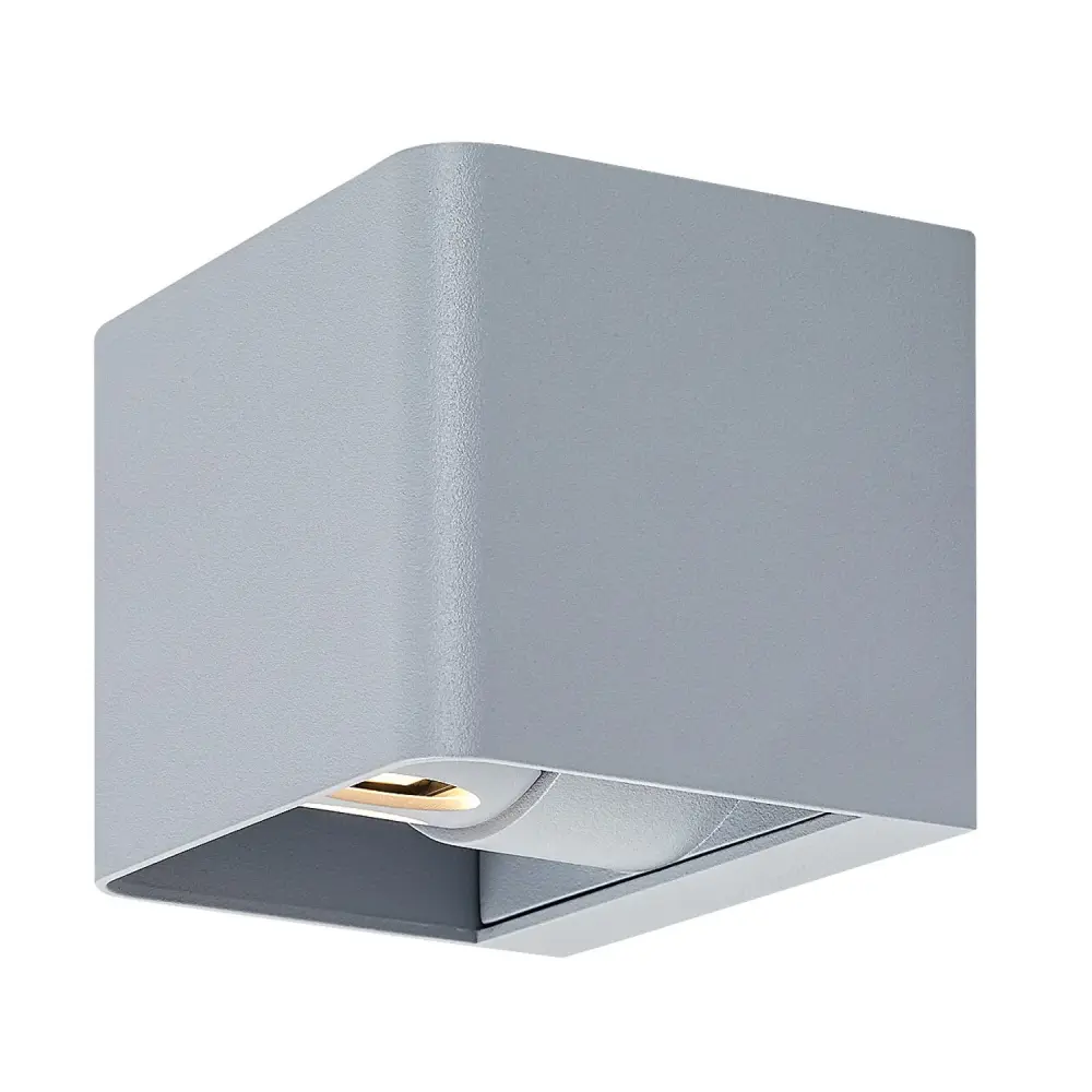 Rabalux Hallstatt 10W outdoor wall lamp IP54 grey outdoor portable