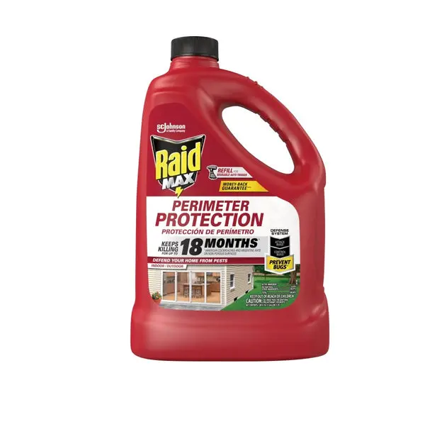 Raid 01564 MAX Perimeter Protection Refill, 128 Oz - Long-Lasting Insect Control Outdoor Areas