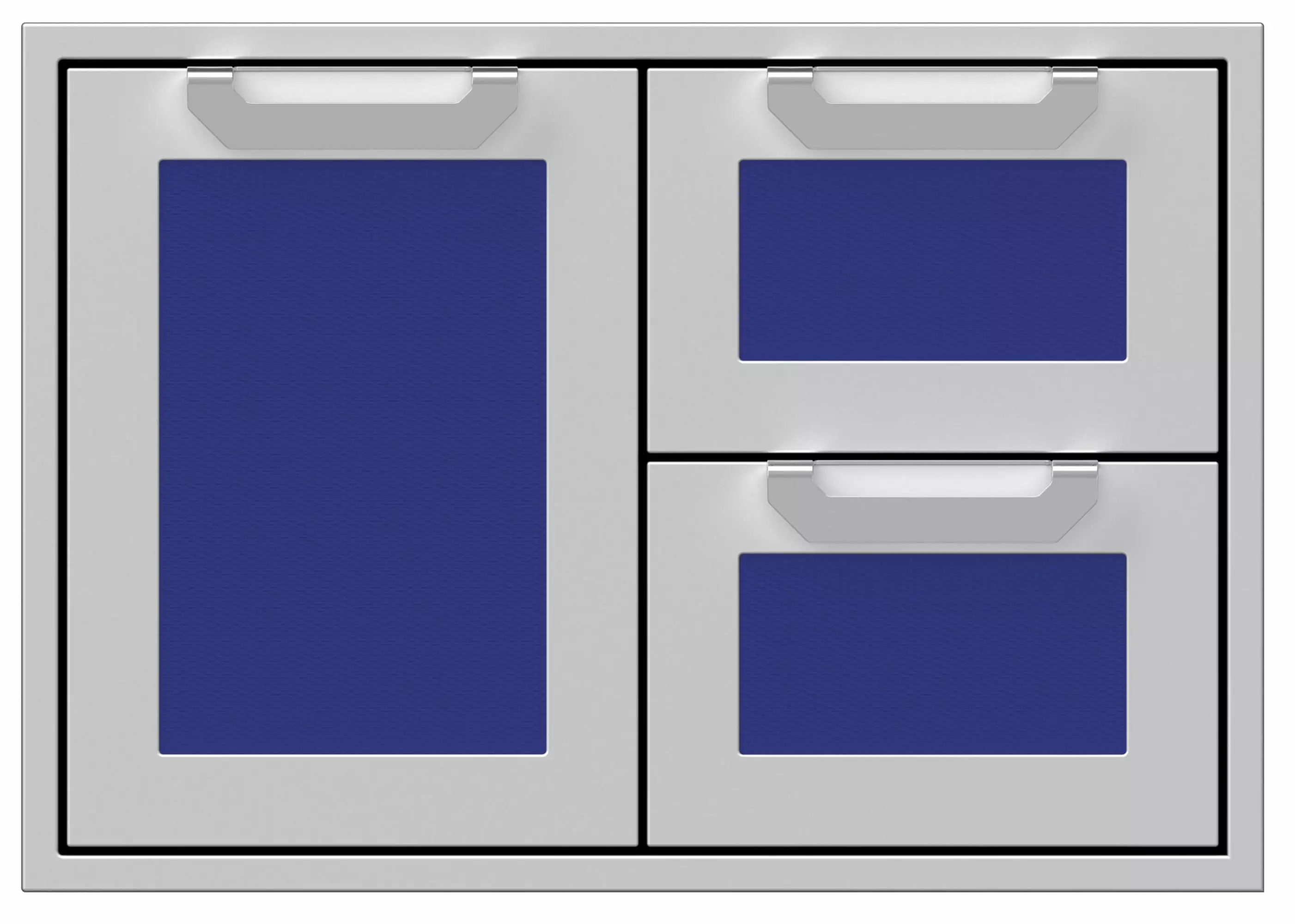 Hestan AGSDR30 30-Inch Wide Single Storage Door and Double Drawer Outdoor Kitchen Cabinet