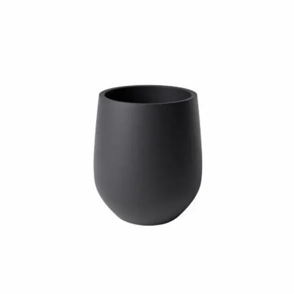Avera AFM0004090B Century Planter Black Sleek Outdoor Decor