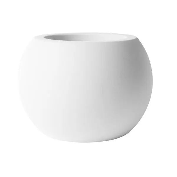 Avera AFM501060W Sphere Planter White Modern Garden Sculpture